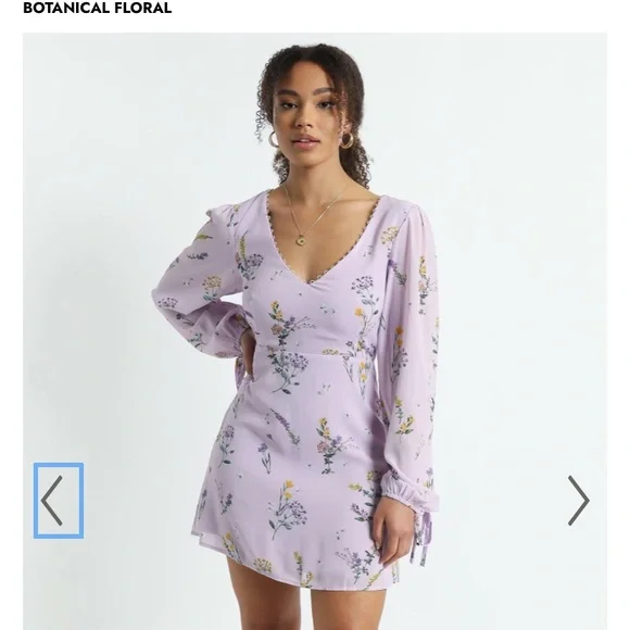 Showpo Andrea Dress in Lavender Floral - Picture 1 of 6